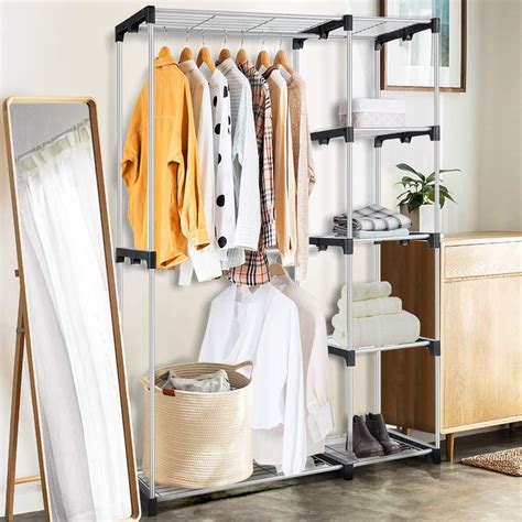 Tangkula Free Standing Garment Rack, Clothing Rack India | Ubuy