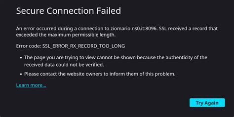 Image result for Error Code SSL Error RX Record Too Long Fix