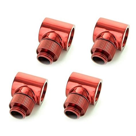 Monsoon G1 4 90 Rotary Fitting 5 8 OD Matched Body Red 4-pack : Amazon ...