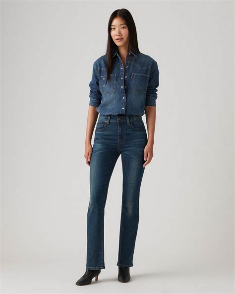 725™ High Rise Bootcut Jeans - Blue | Levi's® HU