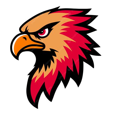 Hawk Head Mascot Logo Design Art Vector, Eagle, Hawk, Mascot PNG and ...
