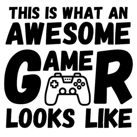 Voici à quoi ressemble un Awesome Gamer | Vecteur Premium