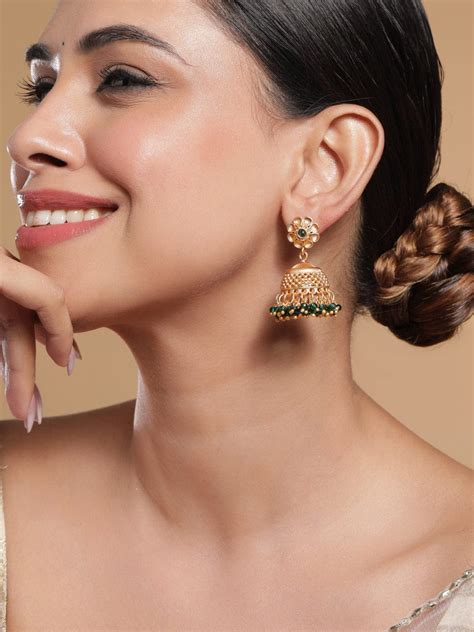 Shop Exquisite Collection of Gold Plated Jhumka Earrings – Rubans