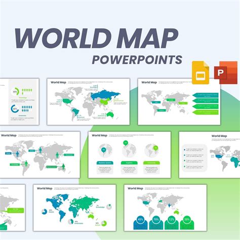 World Map PPT 的图像结果