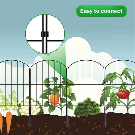 Garden Fence Wrought Iron Fence Metal Wire Patio | Ubuy India