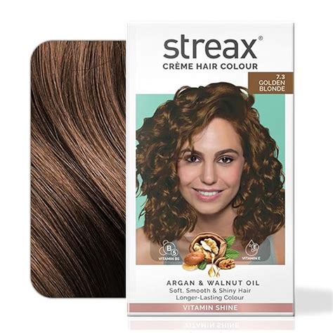 Streax Permanent Hair Colour, 100% Grey coverage, Infused with Argan ...