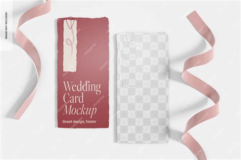 Premium PSD | Wedding cards mockup