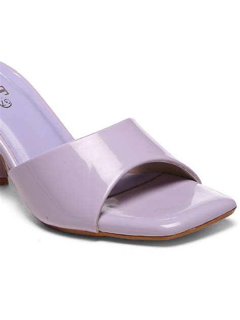 GNIST Lavender Chuncky Patent Block Heel – Gnist Footwear