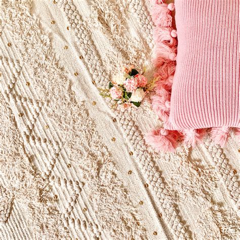 Boho White Rugs Online - Premium Rug | Nestasia