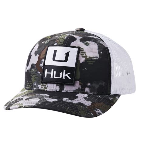 HUK Men's Standard Low Profile Trucker Mesh Snapback Hat, Huk'd Up-Hunt ...