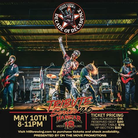 Decade of Decadence 80’s Hair Night @ Hangar 18, 1112 Maine St, Windsor ...