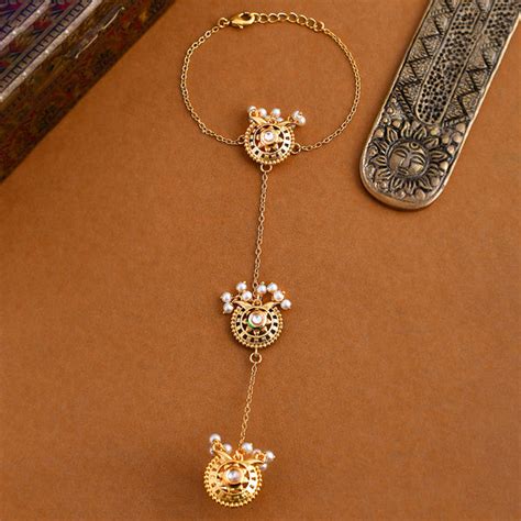 Veerangana Gold Plated Bracelet – VOYLLA