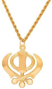 RATAN BAZAAR Sikh Khanda Pendant Khanda Symbol Pendant Spiritual ...