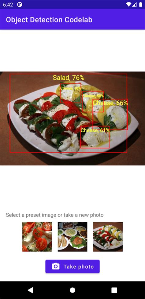 Object Detection App Android Studio 的图像结果