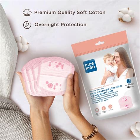 Mee Mee Disposable Nursing Breast Pads 48 Pcs | Ultra Thin Honeycomb ...