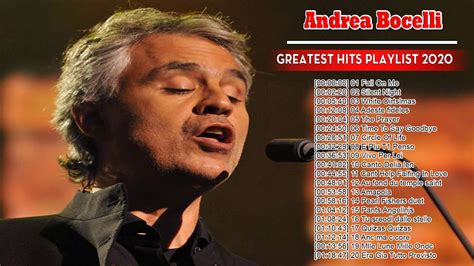 Andrea Bocelli Greatest Hits 2020 - Best Andrea Bocelli Songs of All ...