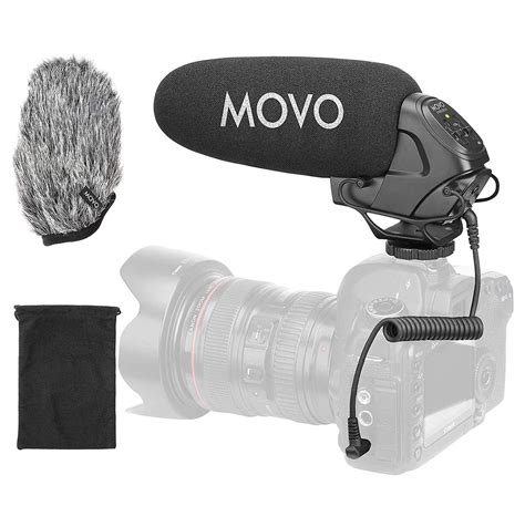 Movo VXR3031 Shotgun Microphone - Supercardioid On-Camera Shotgun Mic ...