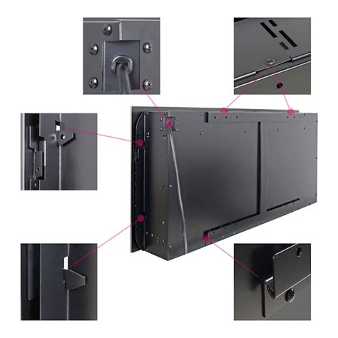 SINOFURN 60-in W Black Wall mount Fan-forced Electric Fireplace with ...