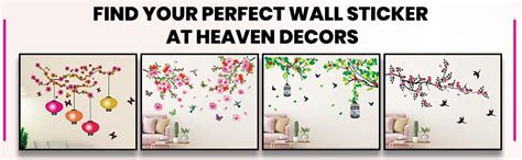Heaven Decors PVC Vinyl Self-Adhesive Nature Tree with Hanging Vine ...