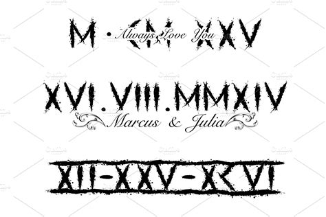 Roman Numeral Fonts