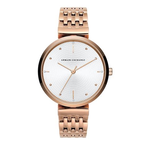 Buy Armani Exchange Women Rose Gold Watch AX5901 Online - 761439 | The ...