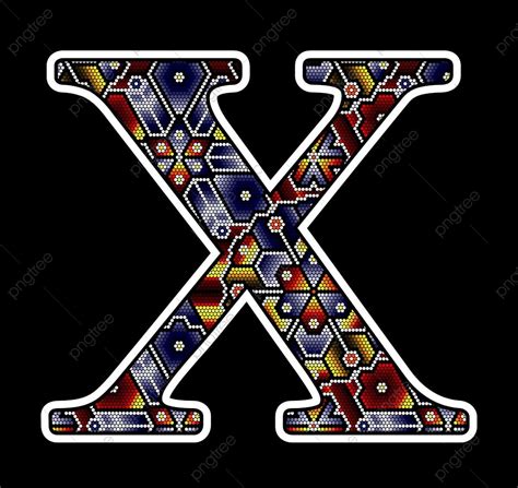 Capital Letters Vector Hd PNG Images, Initial Capital Letter X With Colorful Dots, Sign ...