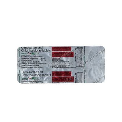 Olmesar Ch 40mg Strip Of 10 Tablets: Uses, Side Effects, Price & Dosage ...
