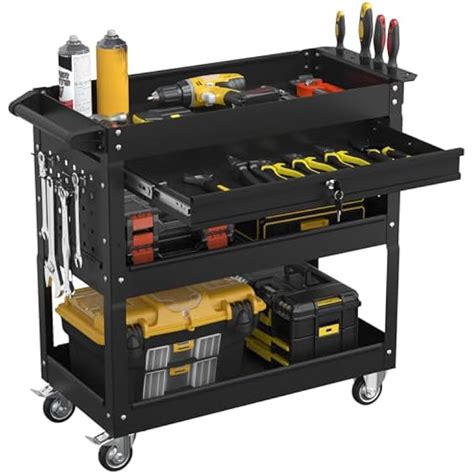 Granper 3 Tier Rolling Tool Cart with Drawers, Heavy Duty India | Ubuy