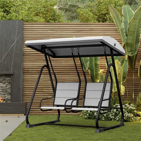 Amazon.com : EAST OAK 2-Person Outdoor Patio Swing Chair with ...