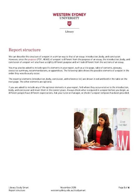 Image result for Structure of a Report PDF