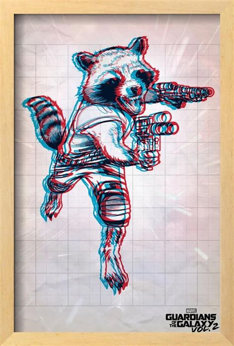 Buy AllPosters Guardians of the Galaxy: Vol. 2-Rocket Racoon (Exclusive ...