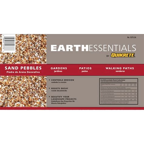 EARTHESSENTIALS BY QUIKRETE Sand 0.5-cu ft 50-lb Brown Pebbles (0.5- 3 ...