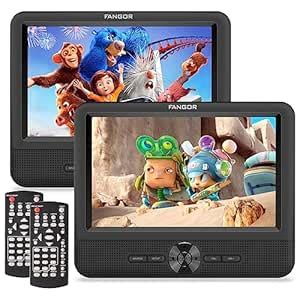 Car DVD Player Dual Screen, FANGOR 7.5 Inch DVD Player for Car Play The ...