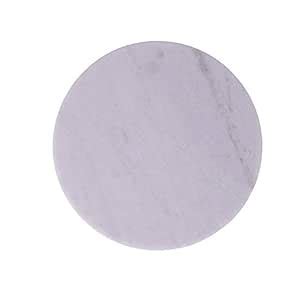 Buy PANSHUL FAB & TEX Big Round White Marble Rolling Board, Roti Maker ...