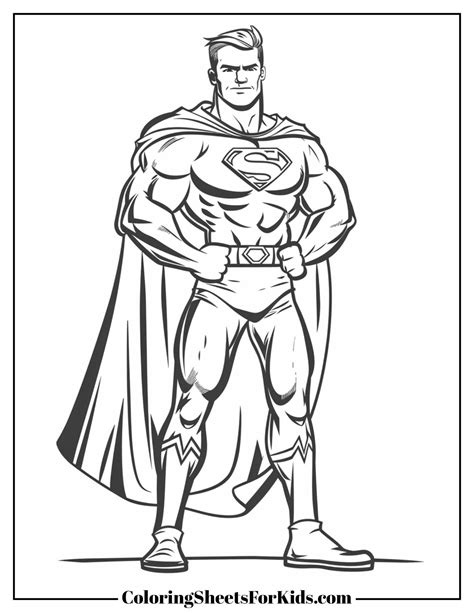 Superhero Coloring Pages (Free PDF) - Coloring Sheets For Kids