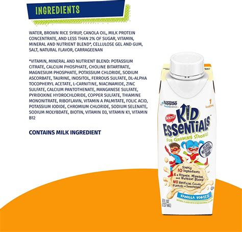 BOOST Kid Essentials 1.0 Vanilla Vortex - 24 Pack, 8 fl oz Carton | Buy ...