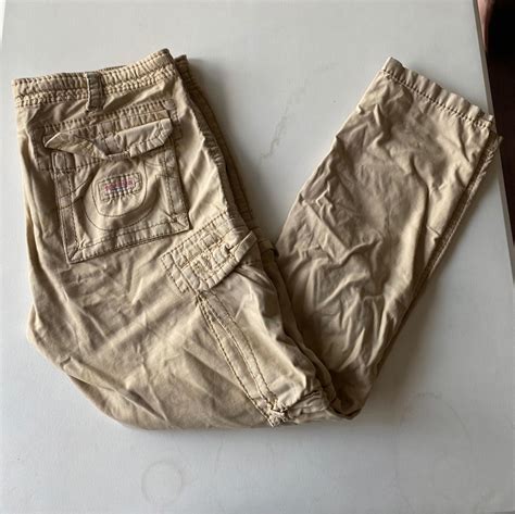 True Religion Cargo Pants Khaki