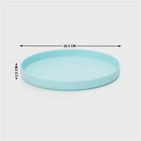 Buy Soulful Pastels Teal Solid Melamine Side Plate - 20cm from Home ...