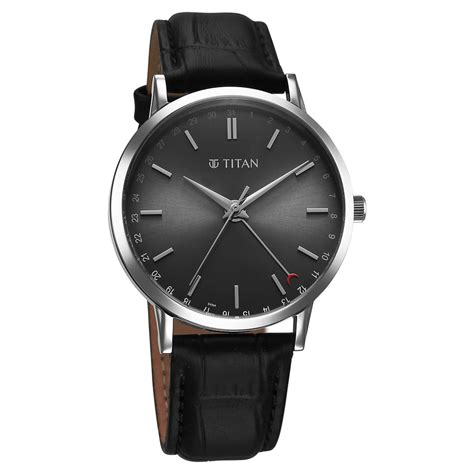 Buy Online Titan Elegance Analog with Date by Hand and Dark Grey Dial ...