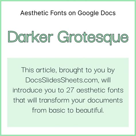 27 Most Aesthetic Fonts on Google Docs (With Screenshots)