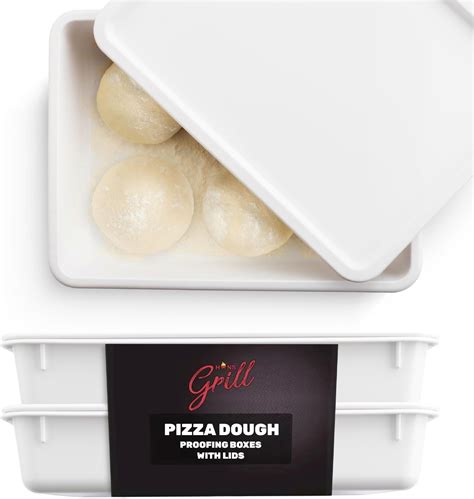 Amazon.com: Pizza Dough Proofing Box | 1300 ml and 700 ml Silicone ...
