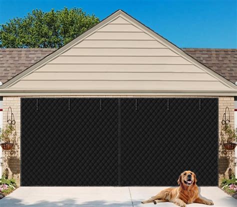 Eapele Garage Door Screen for Winter 16×7 FT, Garage Door Insulation ...