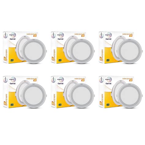 wipro Garnet 15W Round LED Wave Panel Light for Ceiling | Neutral White ...