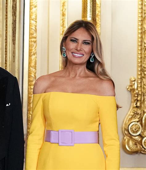 Fashion Notes: Melania Trump Glows in Colorful Carolina Herrera Gown ...