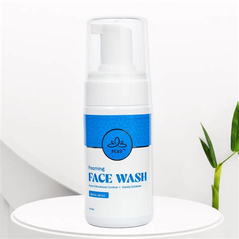 AHA BHA Exfoliating Foaming Face Wash for Acne prone skin | The Perf Skin