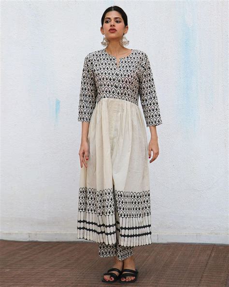 Buy Roohi Block Printed Cotton Kurta Set | Kurti set for women | Kurti