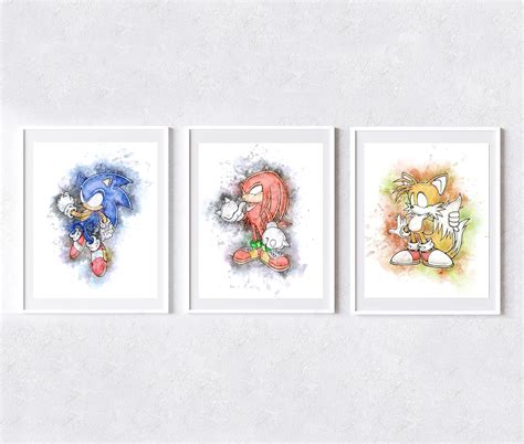 OuterPrint Sonic the Hedgehog Wall Art Decor Prints,Sonic India | Ubuy