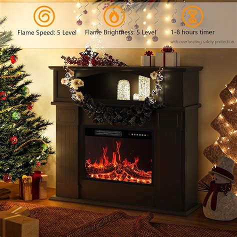 BOSSIN 43 Electric Fireplace with Mantel, 23 inch India | Ubuy