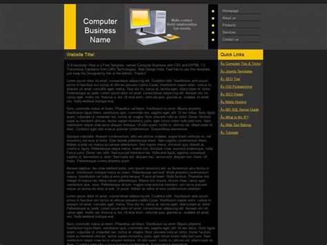 HTML Template Computer 的图像结果