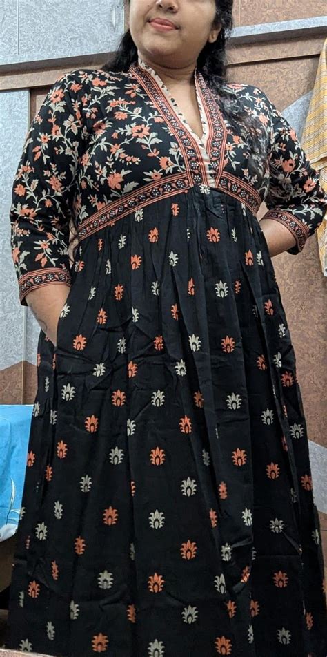 Buy Black Bloom in the Dark V Neck Alia Cut Dress | Rustorange